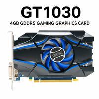 Carte graphique GT1030 4 Go GDDR5 64 bits, carte vidéo DVI 4K GPU pour ordinateur de bureau, PC de jeu, pièces d'ordinateur, GPU 4G