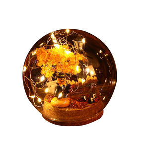 Kit de Materiales DIY para Lámpara de Hadas de Halloween, Bola de los Deseos, Luz Ambiental, Linterna de Calabaza, Accesorios para Fiestas - Product Image 5