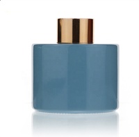HONGYU Diffuseur de forme ronde Diffuseur de roseau coloré avec bouchon en verre de bouteille en aluminium 50ml 100ml 150ml 200ml 500ml Parfum