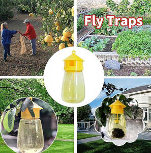 Trampa para Insectos de Huerto Reutilizable, Fabricada en China, Atrapa Moscas de la Fruta, Trampa para Drosophila, <span class=keywords><strong>Botella</strong></span> de Plástico Amarilla Colgante - Product Image 3