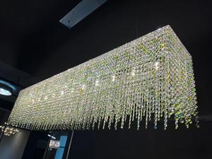 Restaurant Kitchen Pendant Light Modern Style Indoor Decoration Hotel Lobby Staircase Villa <strong>Crystal</strong> LED Ring Luxury <strong>Chandelier</strong> - Product Image 4