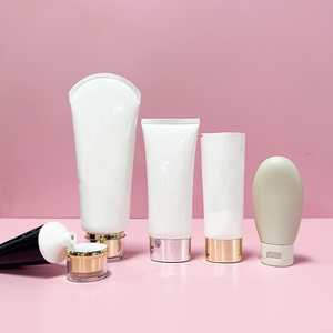 Empty 10ml 15ml 20ml 50ml 200ml Soft Aluminum <b>Plastic</b> Cosmetic Packaging Hand Cream <b>Tube</b> With <b>Plastic</b> Silver Bamboo Lid - Product Image 3