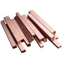Barre plate en cuivre pur à 99,9 %, barre carrée en cuivre, prix au kg