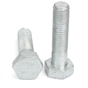 Mạ kẽm nhúng nóng HDG <span class=keywords><strong>A307</strong></span> Class <span class=keywords><strong>B</strong></span> một phần Chủ đề hình lục giác đầu Vít Hex lục giác bu lông - Product Image 1