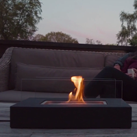 Cheminée d'ethanol portable Inno-fire TT-28, sans fumée, capacité 1,8 L, garantie 3 ans