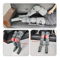 HEALTHPAL 510k Best Sellers Appareil de massage électrique pliable à compression d'air pour la récupération sportive des jambes, des pieds et des mollets