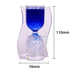 Phổ biến trở lên chảy cát hẹn giờ Acrylic trở lên đồng hồ cát lỏng trang trí món quà trang trí nhà giá rẻ giveaway Quà Tặng - Product Image 5