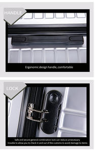 Hot販売Fashion Carry-On Business Travel Trolley <span class=keywords><strong>Luggage</strong></span> SuitCase 3セット荷物 - Product Image 3