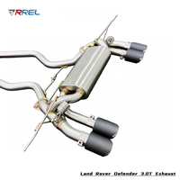 Système d'échappement Valvetronic en acier inoxydable pour Land Rover Defender 3.0T 2020-2025, avec quatre sorties, amélioration des performances