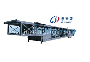 Semi-remorque de transport de voitures en acier AOTONG 8/10 avec capacité de charge de 40T, train de roulement à double vitesse et suspension à ressorts à lames, à vendre - Product Image 4