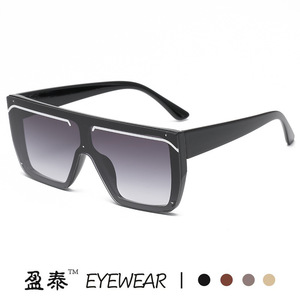 Lunettes de soleil carrées à grande monture UV400 pour femmes, tendance - Product Image 1