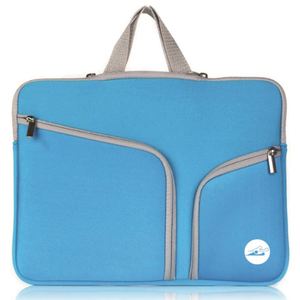 Portable 15.6 Inch Neoprene Laptop Sleeve Case Large Capacity Notebook <b>Computer</b> Pocket Case Two Pockets <b>for</b> Tablet Briefcase - Product Image 1