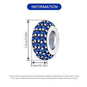 Colgante con diseño de cuentas brillantes, accesorio original de alta gama para pulseras DIY, venta al por mayor, colgante para pulsera de mujer - Product Image 5