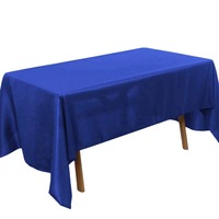Nappe Rectangle 60x102 pouces 6 pieds Table lavable Polyester nappes blanches pour événements