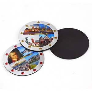 Aimant de réfrigérateur en aluminium personnalisé de qualité supérieure, souvenir de Porto Rico et de Berlin - Product Image 4