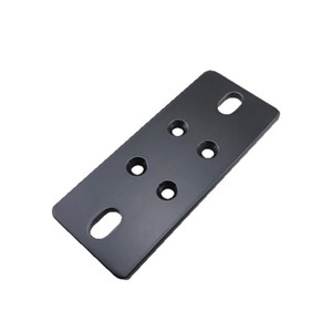 Plaque de support en métal noir robuste Yoyow 120x50x5mm pour meubles - Product Image 2