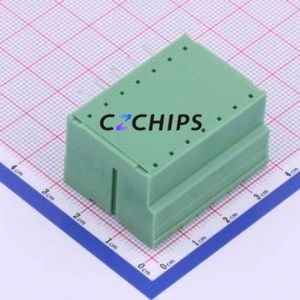 KF2EDGRHM-5.0-2*5P Plug-in Terminal Block Bent Lead Through Hole,P=5mm Board-to-Board / Socket - Closed Screw Fixing 5mm Green - Product Image 2