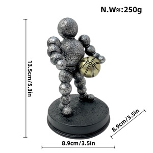 Esculturas Art Deco, figuritas modernas de deportista para gimnasio, estatua Simple de Hércules, artesanías de resina para sala de estar, decoración de armario de vino - Product Image 5