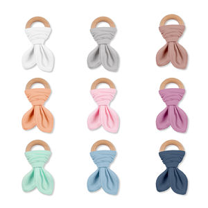 <span class=keywords><strong>Anneau</strong></span> <span class=keywords><strong>de</strong></span> <span class=keywords><strong>dentition</strong></span> en bois pour bébé, accessoire <span class=keywords><strong>de</strong></span> soin sensoriel, en tissu, pour enfants, fait à la main, en Silicone, pour nouveau-né - Product Image 1