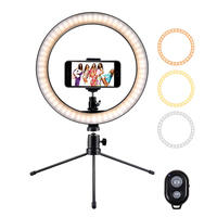 Anneau lumineux pour studio photo avec support de lampe