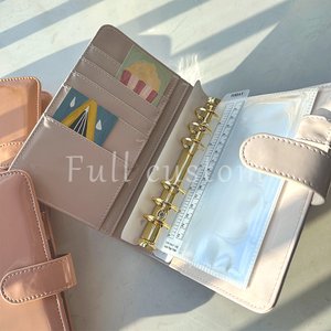 Classeurs de budget A6 personnalisés de luxe, brillants, pour la gestion des finances domestiques, classeurs de budget Macaron - Product Image 3