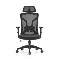 Chaise de bureau ergonomique au design moderne, base en acier inoxydable, accoudoirs et appui-tête – Idéale pour la maison, le bureau, les réunions, multifonctionnelle et exécutive