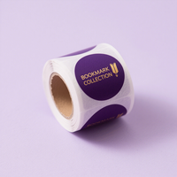Etiquetas en rollo de papel de aluminio de plata de lujo personalizadas con logotipo de marca para embalaje de productos promocionales pegatinas decorativas