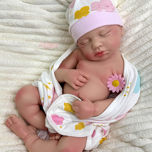 Oem/ODM dịch vụ 19 inch mềm Silicone tái sinh bé búp bê giống như một thực tế sơ sinh trẻ sơ sinh với mở miệng hoàn hảo Quà Tặng - Product Image 3