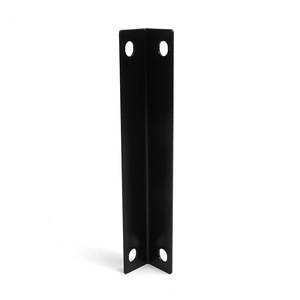 Stainless Steel L-Shaped <b>Bracket</b> <b>Black</b> 4 Holes Furniture Support Corner Connector Hardware Accessory - Product Image 1