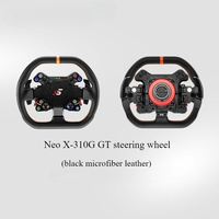 Volante de Carreras Inalámbrico SIMAGIC NEO X-330R/X-350W, Simulador de Carreras, Volante GT con Fibra de Carbono para Juegos de PC