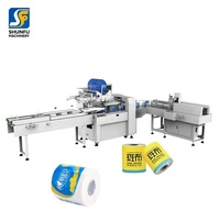 Machine d'emballage de papier toilette en rouleau unique entièrement automatique à prix avantageux