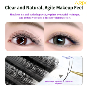 Extensiones de Pestañas A-RIX en Forma de U YY, Suaves, Negras Mate, Estrechas y Paralelas, para Artistas de Pestañas y Salones de Belleza - Product Image 6