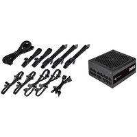 Alimentation entièrement modulaire CORSAIR série RM RM850 850W avec certification 80 Plus Gold, compatible avec les cartes graphiques NVIDIA RTX 3090 24G