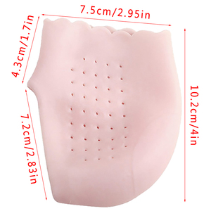 Meias de silicone para cuidados com os pés, 1 par de meias hidratantes para os pés rachados, para cuidados com a pele, protetores anti-craquelamento - Product Image 6