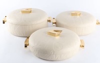 Marmite à fondue 1,5L 2,5L 3,5L en acier inoxydable avec couvercle à clipser, récipient de stockage alimentaire, finition mate, ensemble de service pour la restauration
