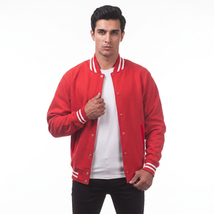 Chaqueta Universitaria Personalizada de Alta Calidad, 100% Algodón, Térmica, Unisex, Talla Grande, Transpirable, Estilo Béisbol, con Letras Bordadas en la Parte Delantera para Hombre - Product Image 1