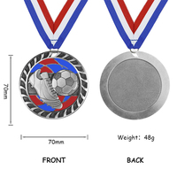 Médailles de football personnalisées en gros pour les événements sportifs, promotion, souvenir, jeux de football américain, médaille en métal pour l'école, médailles de football
