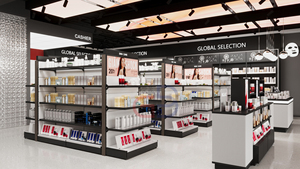 OEM High Quality Supermarket Cosmetic <strong>Shelf</strong> Glass Layer For <strong>Store</strong> Display Rack In Shopping Malls Rack Design - Product Image 4