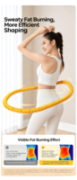 Anneaux de fitness unisexes légers en polypropylène avec balles de massage lestées à absorption des chocs pour l'entraînement de renforcement du tronc