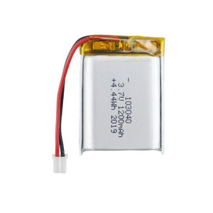 Перезаряжаемый литий-полимерный 103040PL 3,7 в 1200 мАч 103040 литий-полимерный аккумулятор, пользовательский литий-полимерный аккумулятор - Product Image 1