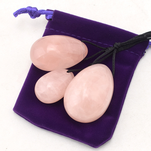 Trứng Yoni Được Chứng Nhận Khoan Chữa Bệnh Bằng Thạch Anh Hồng Pha Lê - Product Image 4