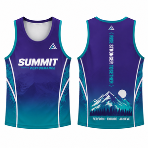Custom <b>Running</b> <b>Singlet</b> Race Quick-Dry Tank Top Sports Triathlon Team Event Sublimation <b>Running</b> Marathon <b>Singlet</b> - Product Image 3