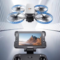 Drone pliable sans balais à flux optique avec double caméra et Wi-Fi, drone professionnel de photographie aérienne avec éclairage et télécommande
