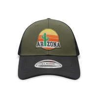 OEM nueva llegada cuero goma parche algodón sarga Golf 6 panel bordado su propio logotipo gorra de camionero personalizado Richardson sombrero 112