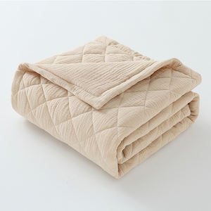 Couverture Matelassée en Mousseline pour Bébé Douce Confortable Épaisse Chaude et Légère Couette pour <span class=keywords><strong>Poussette</strong></span> Berceau Couette en Mousseline Literie pour Tout-Petit - Product Image 1