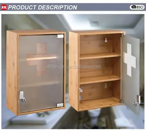 Modern Wall Mounted Natural Wood Medicine Cabinets