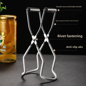 Pinzas para Latas de Acero Inoxidable para Utensilios de <span class=keywords><strong>Cocina</strong></span>, Pinzas Antideslizantes y Antiescaldantes, Pinzas Multifuncionales para Platos, Elevadores de Tazones, Artefactos de <span class=keywords><strong>Cocina</strong></span> - Product Image 3