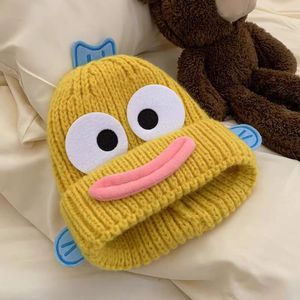 Gorro <span class=keywords><strong>de</strong></span> punto cálido <span class=keywords><strong>de</strong></span> otoño e invierno para niñas Cute Ugly Cutie Ear Protection con impresión digital para viajes - Product Image 4