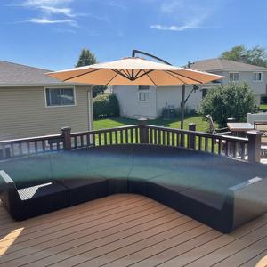 बेहतर गुणवत्ता वाली कैंटिलीवर पेटियो छतरी सनशेड वाटरप्रूफ गार्डन रेस्तरां समुद्र तट आउटडोर फांसी छतरी - Product Image 4