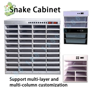 Étagère à reptiles empilable en PVC Pachongwujie avec interrupteur lumineux intégré - Habitat idéal <span class=keywords><strong>pour</strong></span> les serpents et les lézards - Product Image 4